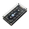 Mustpoint 12 Way 5V RGB LED Splitter Hub with PMMA Case and Magnetic Standoff for ASUS/MSI 5V 3Pin LED Controller with PMMA Case and Magnetic Standoff for ASUS/MSI 5V 3Pin LED Controller view 1