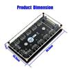 Mustpoint 12 Way 5V RGB LED Splitter Hub with PMMA Case and Magnetic Standoff for ASUS/MSI 5V 3Pin LED Controller with PMMA Case and Magnetic Standoff for ASUS/MSI 5V 3Pin LED Controller view 3