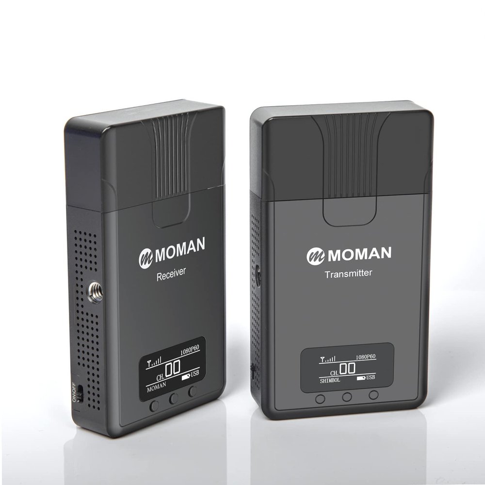 Wireless Video Transmission System, MOMAN Matrix 600S, SDI and HDMI Transmitter and Receiver for Blackmagic BMPCC Camera Atomos Ninja v with 600ft Range, Inbuilt Antennas Zero Noise, 0.08s Latency