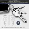 Geekey Keychain Multitool  EDC Tool with 16+ Functions | Small Bottle Opener keychain with Screwdriver, Wrench, and Box Cutter for Travel, Outdoor, and Everyday Use  TSA Safe view 3