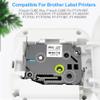 3X XemaX Label Tape Replacement for Brother Tze-261 TZ-261 TZe261 36mm Tze Black on White Laminated Cassette Tape Compatible for Brother PT-3600 PT-550 PT-P900W PT-9500PC PT-D800W PT-P950NW view 3