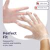 Fit Meal Prep 400 Pack Disposable Latex Free Large Vinyl Food Prep Gloves - Powder Free, Ideal for Kitchen, Bathroom, Household, Gardening view 2