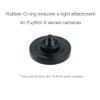 Foto&Tech Soft Shutter Release Button Compatible with Fuji Fujifilm X-T5 X-T4 X-T3 X-T30 X-T30 II X-T20 X-PRO3 X100V X100F X-E4 X-E3 RX1R II RX10 IV III Leica M9 Nikon Df F3 (4 Pcs, RD+BK+DR+GR) view 3