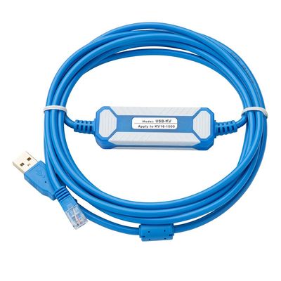 AMSAMOTION USB-KV for Keyence KV All Series Programming Cable PC-KV Download Cable