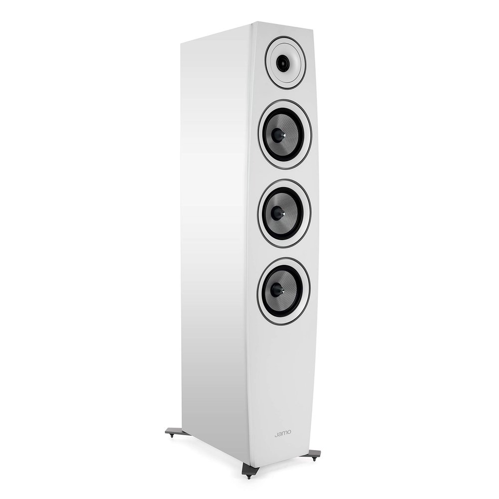 Jamo C 97 II - Premium Floor-Standing Loudspeaker for Home Theater and Music Systems - Each - White