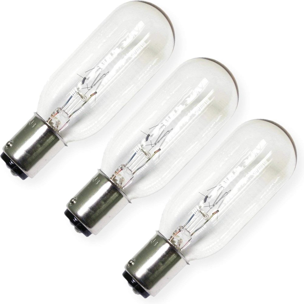 Eiko CAX-130V Ophtalmic Lamp Light Bulb; 50 Watts; 130 Volts; 775 Initial Lumens; Double Contact Bayonet (BA15d) Base; T8 Bulb; CC-13 Filament; Pack of 3