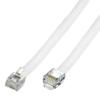 Conext Link 7 FT feet RJ11 6P6C Modular Telephone Extension Cable Phone Cord Line Wire (White) 33225 view 1