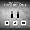 Conext Link 7 FT feet RJ11 6P6C Modular Telephone Extension Cable Phone Cord Line Wire (White) 33225 view 3