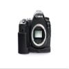 5D Mark IV Camera Case, BolinUS Handmade Genuine Real Leather Half Camera Case Bag Cover for Canon Eos 5D Mark IV Camera Bottom Opening Version + Hand Strap (Black) view 1