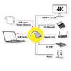 ROLINE USB Type C Docking Station | HDMI 4K, MiniDP, 2X USB 3.1 Gen 1, Audio, LAN, PD, Card Reader | Quick and Easy Connection to Workplace Peripherals view 3