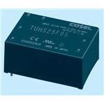 COSEL TUHS25F24 Single Output Power Supply 25W 24V 1.1A, Enclosed, PCB TH, 6-DIP, 1.42" x 1.00" x 0.65", 90% Eff, Input: 85-264 VAC, 120-370 VDC