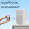 Herdio 5.25 Inch 300 Watts Indoor Outdoor Bluetooth Speakers Waterproof Wall Mount Speakers Wired System All Weather Resistant for Patio Porch Home Theater Backyard(White) view 2