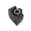 5D Mark IV Camera Case, BolinUS Handmade Genuine Real Leather Half Camera Case Bag Cover for Canon Eos 5D Mark IV Camera Bottom Opening Version + Hand Strap (Coffee) view 3