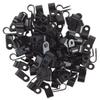 GTSE Black Nylon Plastic Cable Clamps, 5/16" Screw Mounts for Cable, Rope, Tube Management, 100 Pack view 2