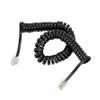 RJ11 4P4C Modular Telephone Handset Cable Receiver Coil Cord Wire (7 Feet, black) view 1