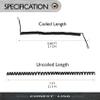 RJ11 4P4C Modular Telephone Handset Cable Receiver Coil Cord Wire (7 Feet, black) view 3