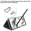 ASHATA Touch Tool,Replacement Touch Tips Nibs, Tips Pen Refill Tool Set Compatible for note8/9 Tab S3/4(Black) view 2