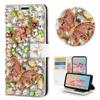 STENES Bling Wallet Case Compatible with LG Stylo 4 - Stylish - 3D Handmade Crystal Flowers Floral Butterfly Magnetic Wallet Design Leather Cover Case - Green view 1