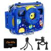Ourlife Digital Camera, Selfie Waterproof Cameras for Teens, 1080P 8MP 2.4 Inch Large Screen Cam Digital Camera with 8GB TF Card, Fill Light,Christmas Birthday Gift (Blue) view 1