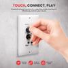 Pyle Bluetooth Receiver Wall Mount - in-Wall Audio Control with Built-in Amplifier | USB, Microphone, Aux (3.5mm) Input | Terminal Block | Connect 2 Speakers | 100 Watt - PWA15BT.5 view 2