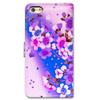 Bcov Case for iPod Touch 7/iPod Touch 6,Bcov Purple Cherry Blossom Wallet Flip Leather Cover Case with Credit Card ID Card Slot Holder Kickstand for iPod Touch 7/6/5 view 3
