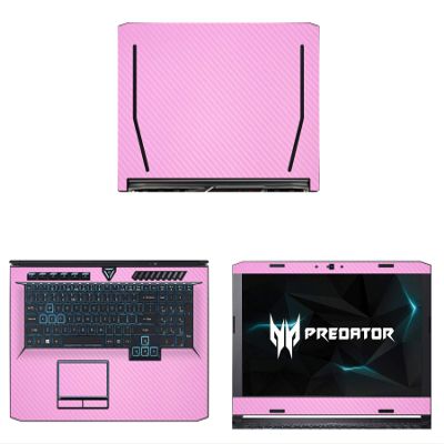 Decalrus - Protective Decal for Acer Predator Helios 500 (17.3" Screen) Laptop Pink Carbon Fiber Skin case Cover wrap CFacerPredatorHelios500_17Pink