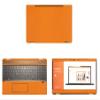 Decalrus - Protective Decal for HP Spectre X360 15-DF0033DX (15.6" Screen) Laptop Orange Carbon Fiber Skin case Cover wrap CFhpSpectre15_DF0033dxOrange view 1