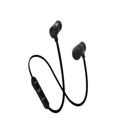 iJoy Bluetooth Wireless Sport Earbuds IPX4 Sweatproof Sport Headphones with Microphone, Noise Cancelling Earphones, Noise Cancelling Headset for Workout, Running, Gym (Black)