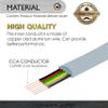 Conext Link 7 FT feet RJ11 6P6C Modular Telephone Extension Cable Phone Cord Line Wire (Grey) 33228 view 2