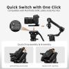 Cayer BV25LH Video Tripod System, 74 inch Carbon Fiber Professional Heavy Duty Camera Tripod Kit, Twin Tube Tripod Leg with Fluid Drag Head, 2 Pan Bar Handles, Max Loading 17.6LB view 4