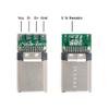 CY USB Type C USB-C Male OTG Host Type 5.1k Resistor Adapter with Black Housing Cover DIY 24pin view 2