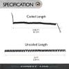 Conext Link RJ9 4P4C Modular Telephone Handset Cable Receiver Coil Cord Wire (10 Feet, Black) view 3