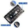 12 Way 5V RGB LED Splitter Hub with PMMA Case and Magnetic Standoff for ASUS/MSI 5V 3pin LED Controller view 3