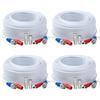 4 Pack 100 Ft Tainston BNC Video Power Cable BNC Extension Wire Video Security Camera Cord with Connectors for CCTV Camera DVR Surveillance System view 1