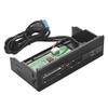 5.25 Inch Multifunction Front Panel Internal Reader,USB 3.0 Port All in one Multimedia 64G PC Dashboard Reader with 6 Plated Slots,Support M2, MS, XD, CF, TF view 1