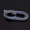 Conext Link RJ11 6P4C Modular Telephone Extension Cable Phone Cord Line Wire (50 Feet, Grey) 33218 view 1