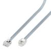 Conext Link RJ11 6P4C Modular Telephone Extension Cable Phone Cord Line Wire (50 Feet, Grey) 33218 view 2