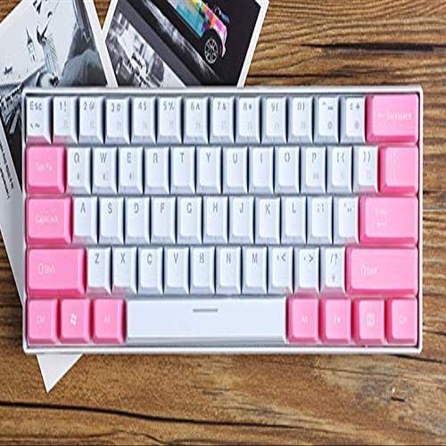 14 Keys Function Supplement Keycap Top Printed Keyset OEM Profile for Cherry MX Switches Mechanical Keyboard DIY Replacement (Pink)