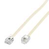 Conext Link RJ11 6P4C Modular Telephone Extension Cable Phone Cord Line Wire (50 Feet, Beige) 33216 view 1