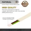 Conext Link RJ11 6P4C Modular Telephone Extension Cable Phone Cord Line Wire (50 Feet, Beige) 33216 view 2