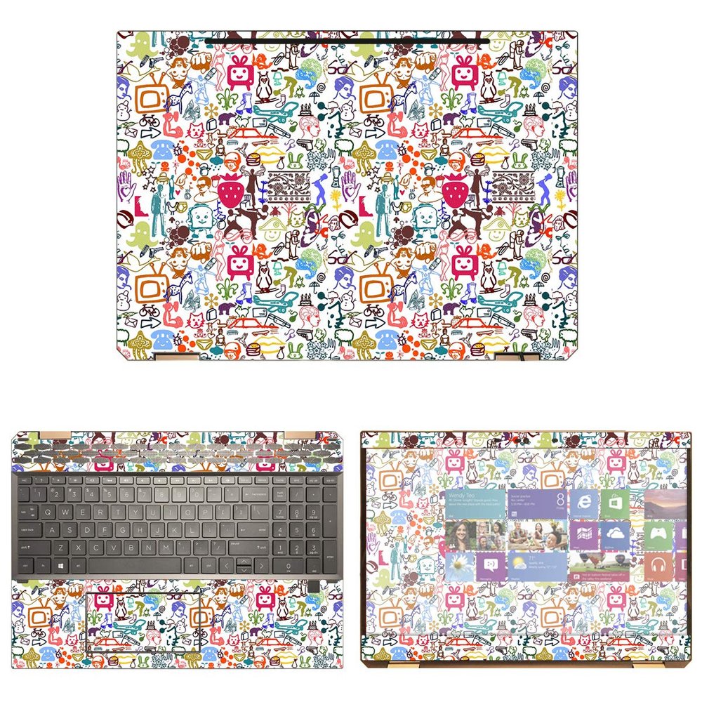 Decalrus - Protective Decal Skin Sticker for HP Spectre X360 15-DF0033DX (15.6" Screen) case Cover wrap HPspectre15_DF0033dx-13