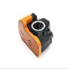 5D Mark IV Camera Case, BolinUS Handmade Genuine Real Leather Half Camera Case Bag Cover for Canon Eos 5D Mark IV Camera Bottom Opening Version + Hand Strap (Yellow) view 3
