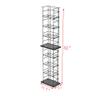FixtureDisplays CD Tower Media Rack DVD Organizer Video Game Blu Ray Storage Holds 176 Single CDs 18469 view 2