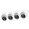 ANNKE CCTV Camera White 1080P HD TVI Add-on Surveillance Security Dome Camera, IP67 Outdoor Weatherproof Camera with Smart Color Night Vision view 1