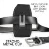 Agoz Vertical Canvas Belt Clip Case for SkyGolf SkyCaddie SX500 SkyCaddie SX550 Golf GPS, Holster Pouch Cover with Metal Clip and Belt Loops (6.1" x 3" x 0.5" inch) (Vertical Canvas) view 3