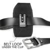 Agoz Vertical Canvas Belt Clip Case for SkyGolf SkyCaddie SX500 SkyCaddie SX550 Golf GPS, Holster Pouch Cover with Metal Clip and Belt Loops (6.1" x 3" x 0.5" inch) (Vertical Canvas) view 4