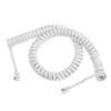 Conext Link RJ9 4P4C Modular Telephone Handset Cable Receiver Coil Cord Wire (10 Feet, White) view 1