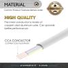 Conext Link RJ9 4P4C Modular Telephone Handset Cable Receiver Coil Cord Wire (10 Feet, White) view 2