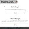 Conext Link RJ9 4P4C Modular Telephone Handset Cable Receiver Coil Cord Wire (10 Feet, White) view 3