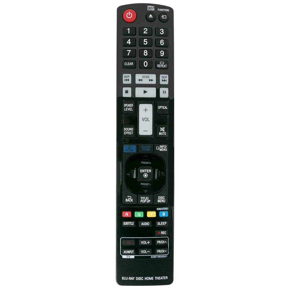 New AKB73655501 Remote Control fit for LG Smart Blu-ray Home Theater System BH9220BW BH9420PW BH9520TW S92B1-S S92T1-C S92B1-W S92T1-W S92T1-S S92B1-T2 S92B1-W2 S92T1-T2 S92T1-W2 S92B1S S92T1C S92B1W